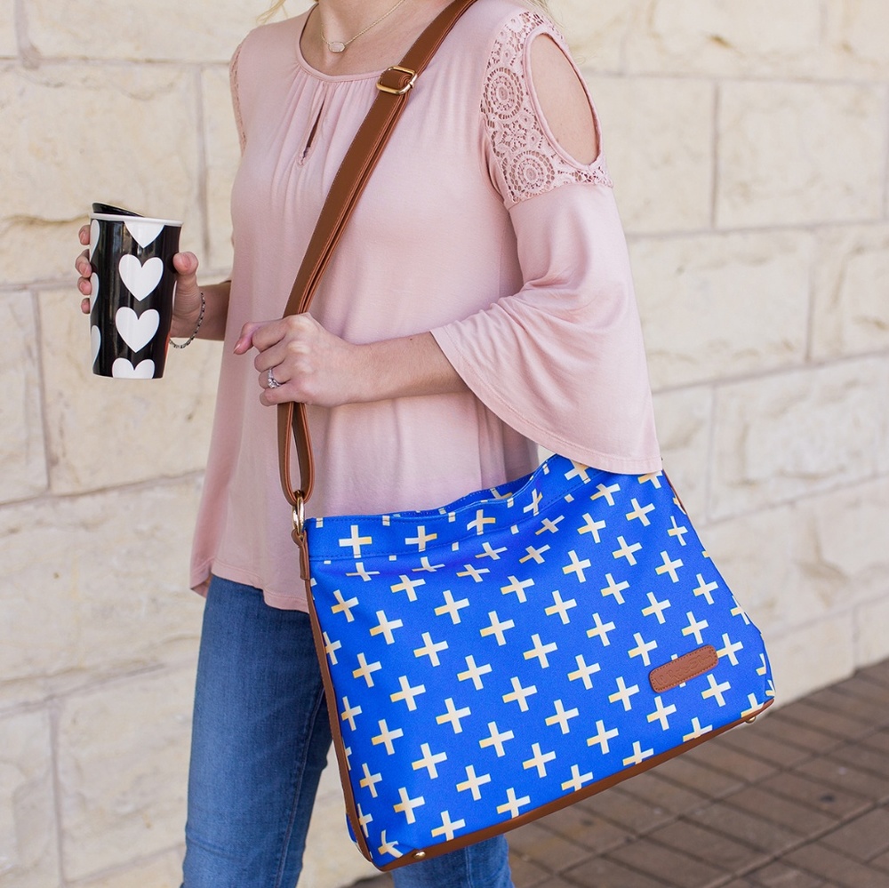SALE*** Wholesale Lot of 2 Blue Cross Hobo Bags